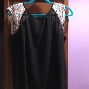 Black see through top